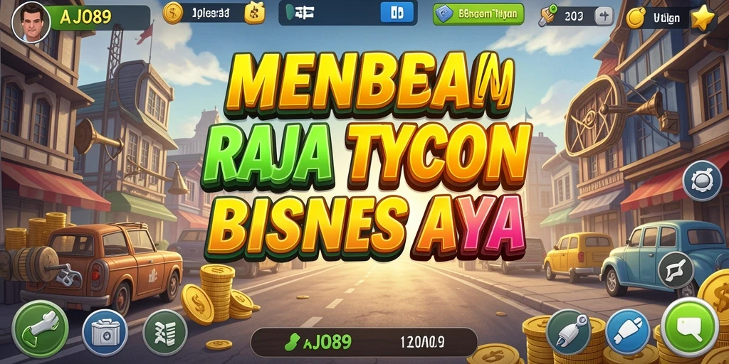 Screenshot utama AJO89 menampilkan gameplay Tycoon yang menarik dan interaktif.