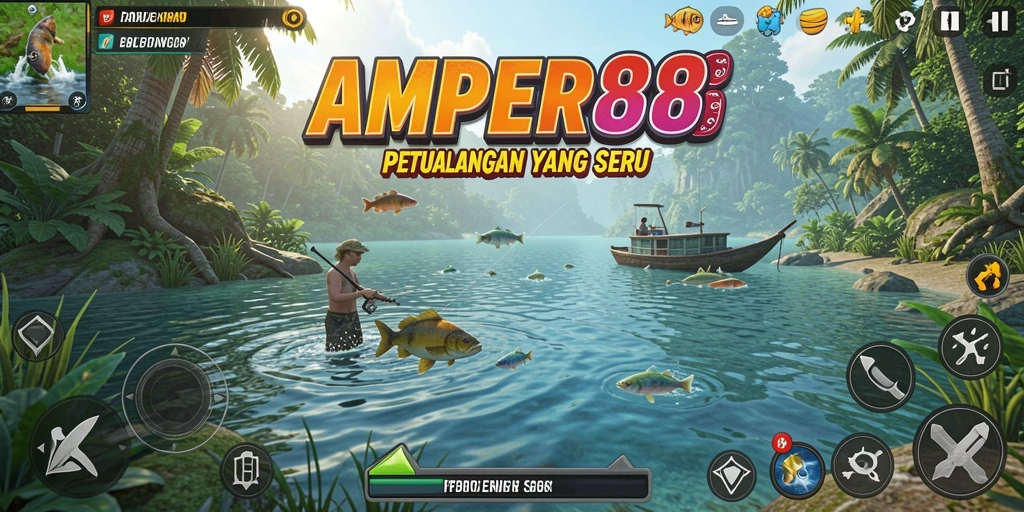 Tangkapan ikan yang menakjubkan di gameplay AMPER88.