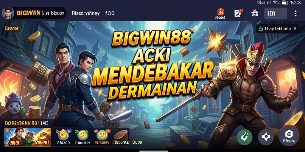 Tampilan gameplay menegangkan dari BIGWIN88 dalam aksi penuh.
