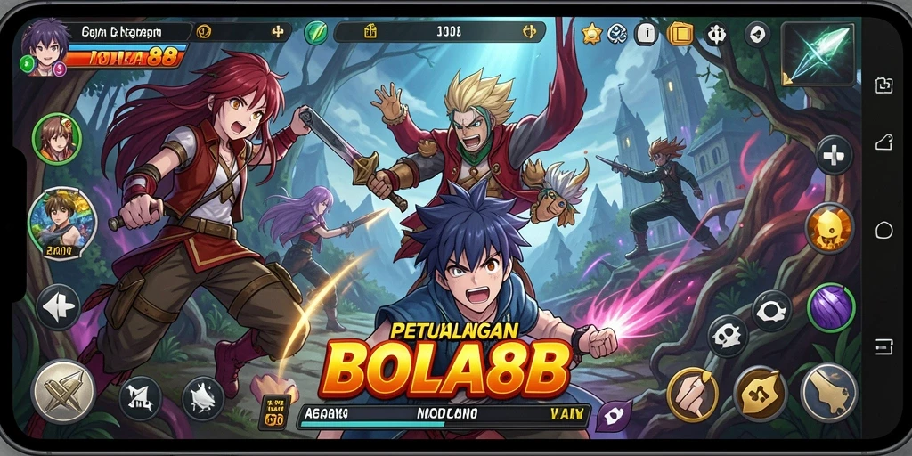Gameplay epik dengan grafis anime yang memukau.
