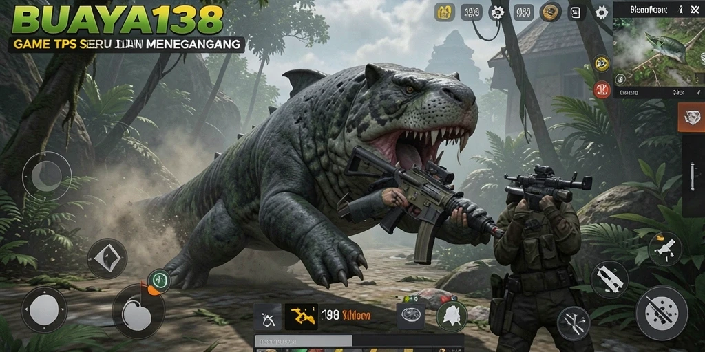 Tampilan gameplay seru dan menegangkan BUAYA138.