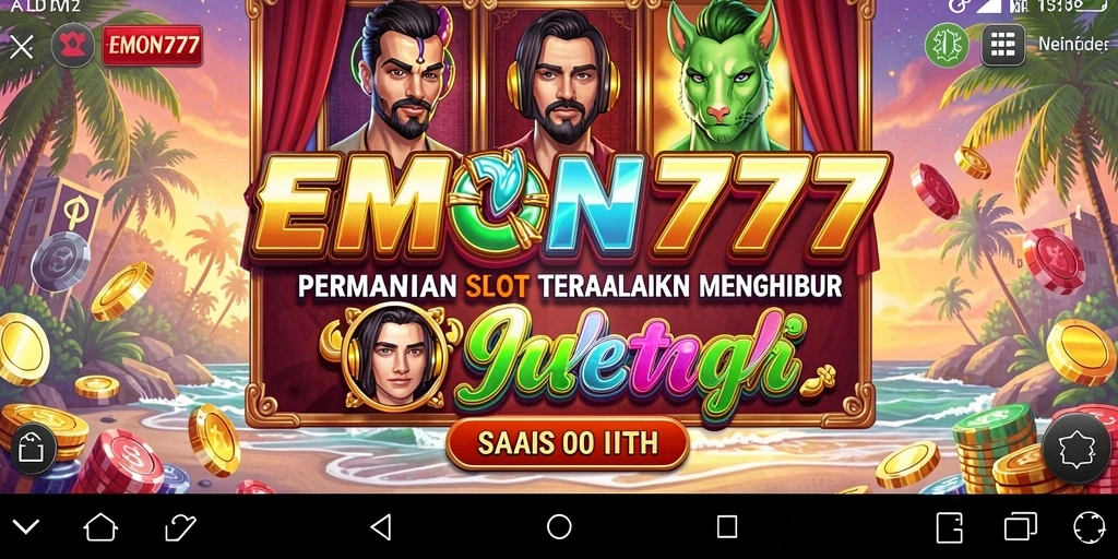 Tampilan gameplay EMON777 yang mengasyikkan dengan berbagai tema slot.