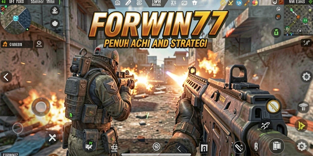 Tampilan menarik dari gameplay FORWIN77 yang penuh aksi