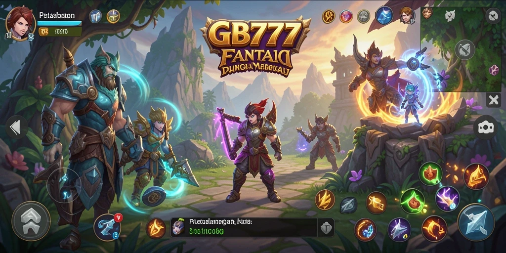Tampilan gameplay GB777 yang seru dengan pertarungan ARPG sengit.