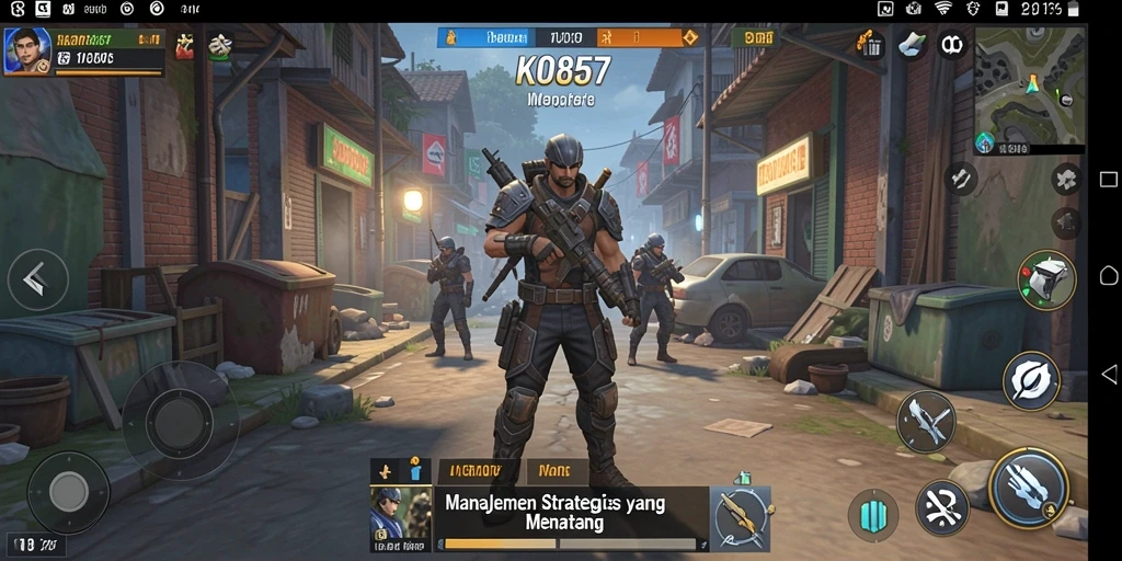 Tampilan menarik dari gameplay strategis KO857.