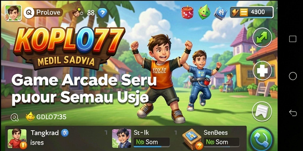 Tangkapan layar menunjukkan gameplay seru dari KOPLO77.