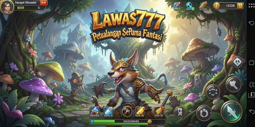 Screenshot menunjukkan momen mendebarkan dari gameplay LAWAS777.