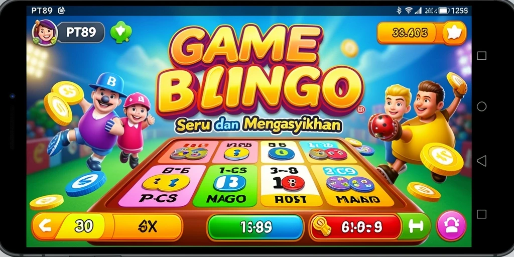 Tampilan gameplay Bingo yang mendebarkan di PT89.