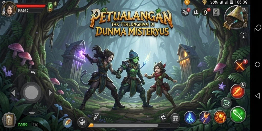 Gameplay mendebarkan dalam dunia petualangan RR89.
