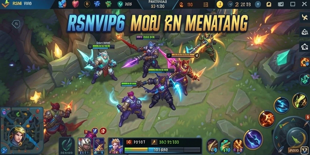 Tampilan gameplay seru dan karakter unik dalam RSNVIP6.