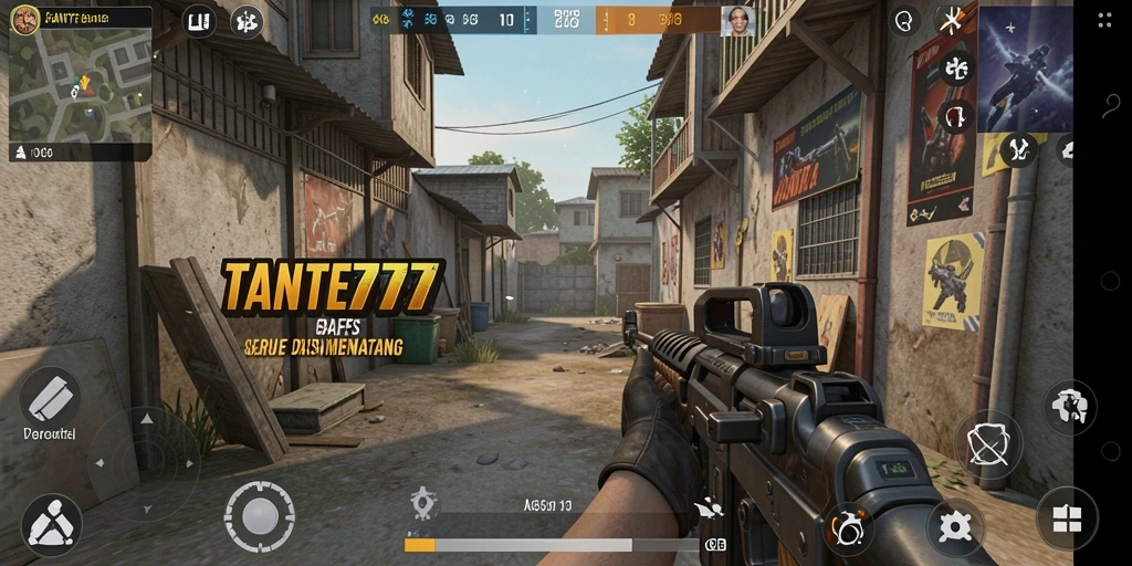 Gameplay seru TANTE777 dengan aktivitas tembak-menembak yang menegangkan.