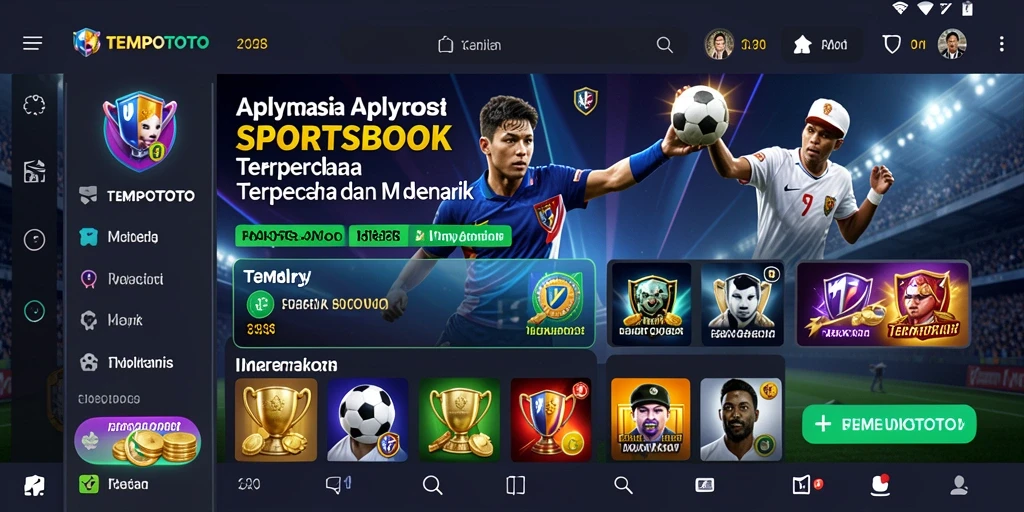 Tampilan menarik dari gameplay Sportsbook TEMPOTOTO.