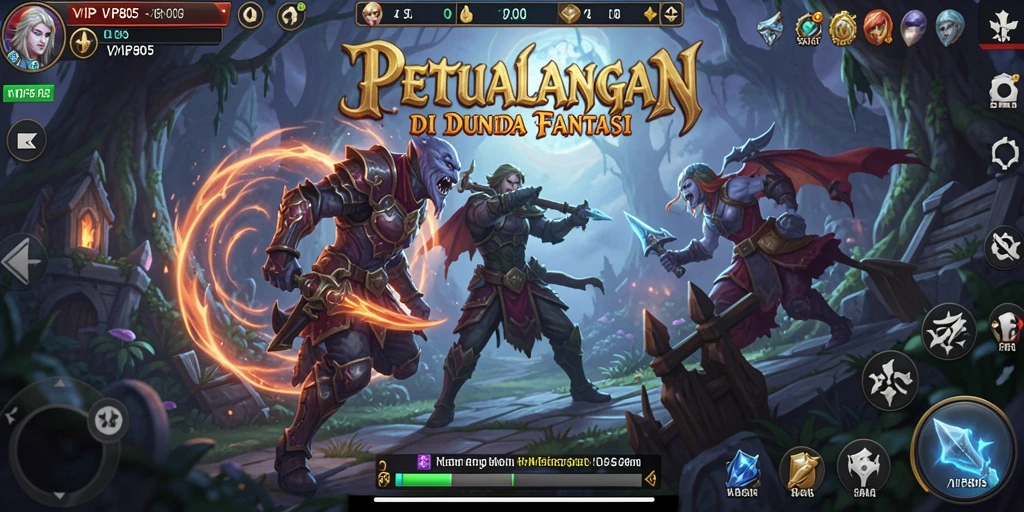 Tampilan gameplay VIP805 yang menakjubkan saat menjelajahi dunia petualangan.