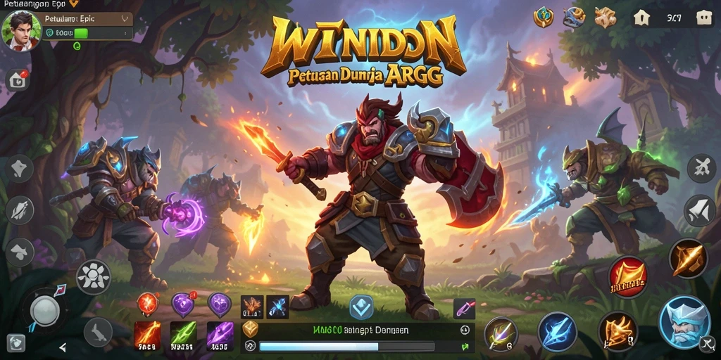 Screeshot gameplay WINIDN menampilkan aksi seru dalam pertempuran ARPG.